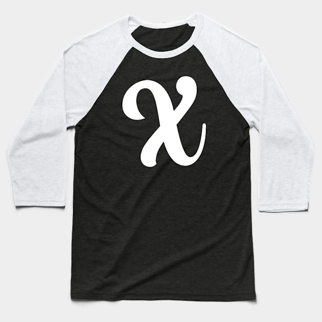 Letter X Baseball T-Shirt by Xtian Dela ✅